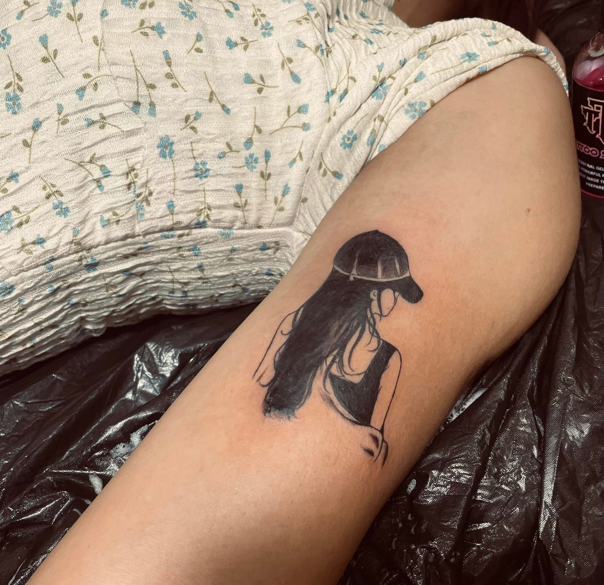 girl in a cap