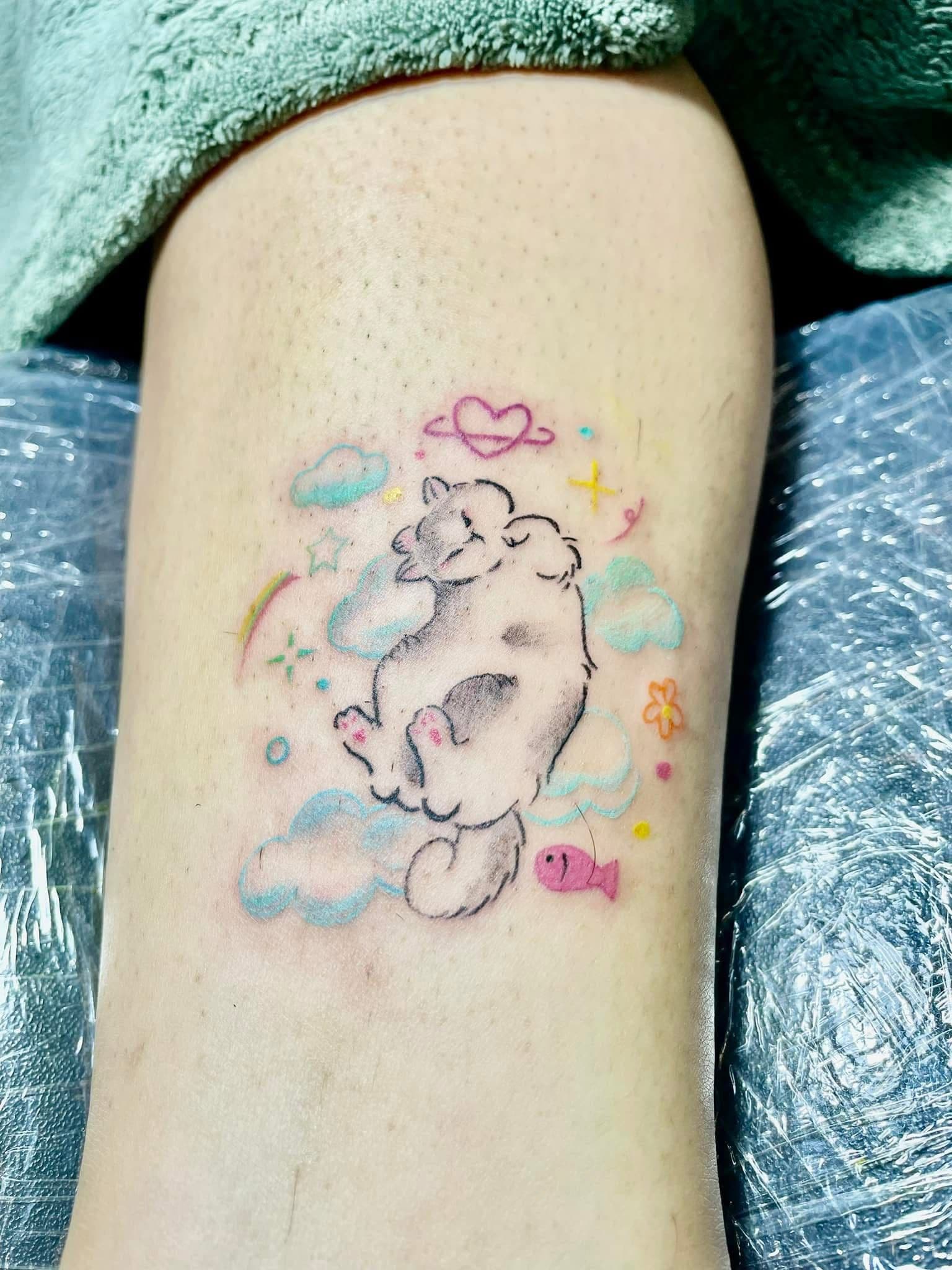 kitten in the clouds