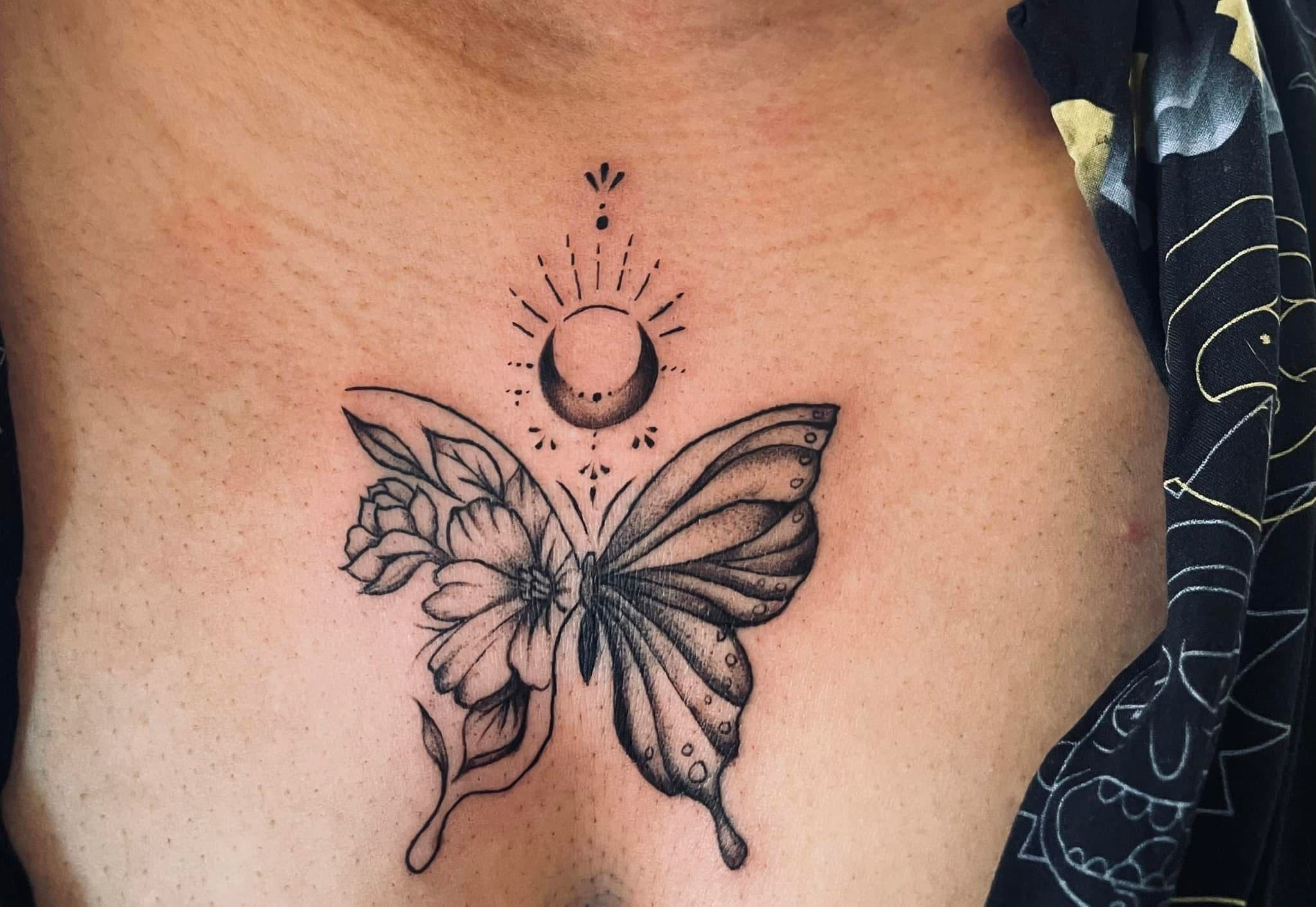 butterfly + sun